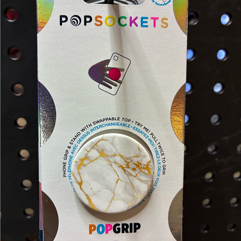 PopSocket PopGrip Gold Marble Phone Accessory